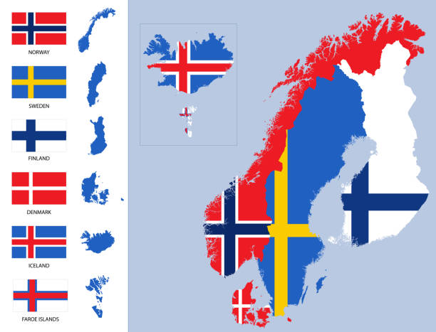 Scandinavian and Nordic Countries Northern Lights